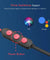 pTron Bassfest Plus Magnetic In-Ear Bluetooth 5.0 Wireless Headphones, Stereo Sound with Bass, IPX4 Water & Sweat Resistant, Voice Assistance, Ergonomic & Lightweight, Built-in Mic - (Black & Red)