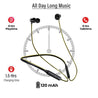 pTron Tangent Lite Magnetic In-Ear Wireless Bluetooth Headphones with Mic - (Black & Yellow)