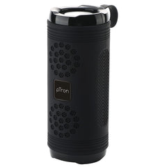 pTron Quinto Evo 8W Wireless Bluetooth 5.0 Speaker with 12Hrs Playtime, Outdoor Speaker with 3.5mm Aux/Micro SD Card/USB Drive Slots, Built-in Mic, Fully Integrated Music & Call Controls (Black)