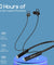 pTron Tangent Pro ENC Wireless Bluetooth 5.2 Headphones with 20Hrs Playtime, Low Latency Gaming/Music, HD Sound, Magnetic On/Off, Type-C Fast Charging, IPX4 Waterproof & Voice Assistance (Black)