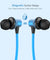 pTron Bassfest Plus Magnetic in-Ear Bluetooth 5.0 Wireless Headphones, Stereo Sound with Bass, IPX4 Water & Sweat Resistant, Voice Assistance, Ergonomic & Lightweight, Built-in Mic - (Black & Blue)