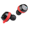 pTron Basspods 581 In-Ear True Wireless Bluetooth 5.0 Headphones with Deep Bass, Ergonomic Earbuds, Auto Pairing, Passive Noise Cancellation, Voice Assistance & Built-in HD Mic - (Black & Red)