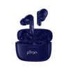 pTron Bassbuds Duo New Bluetooth 5.1 Wireless Headphone with Stereo Audio, Touch Control TWS, Dual HD Mic, Type-C Fast Charging, IPX4 Water-Resistant, Passive Noise Cancelling & Voice Assistant (Blue)