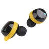 pTron Basspods 581 In-Ear True Wireless Bluetooth 5.0 Headphones with Deep Bass, Ergonomic Earbuds, Auto Pairing, Passive Noise Cancellation, Voice Assistance & Built-in HD Mic - (Black & Yellow)