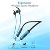 PTron Tangent Plus V2 Wireless Bluetooth In-Ear Headphone With Mic (Black/Blue)