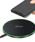 pTron Bullet Wireless WX21 15W Fast Charging Pad with 3A Type-C 1.2 Meter Cable, Compatible with Wireless Charging Enabled Smartphones (Black)