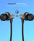 pTron Bassfest Plus Magnetic in-Ear Bluetooth 5.0 Wireless Headphones, Stereo Sound with Bass, IPX4 Water & Sweat Resistant, Voice Assistance, Ergonomic & Lightweight, Built-in Mic - (Black & Grey)