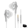pTron Boom Ultima 4D Dual Driver in-Ear Wired Headphones with Mic - (White)