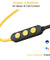 pTron Avento Classic Bluetooth 5.0 Wireless Earphones with Deep Bass & Voice Assistance (Black/Yellow)
