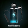 PTron Avento Bluetooth Headphones In-Ear Wireless Headset For All Smartphones (Black)