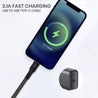 pTron Solero 3.1A USB Type-C to USB-A 2.0 USB Fast Charging Cable, 480Mbps Data Sync, Strong & Durable 1 m USB Cable for Type-C Devices - (Black)