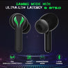 pTron Bassbuds Jade Gaming True Wireless Headphone with Deep Bass, Dual Mic, Passive Noise Cancellation (Black)