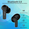 pTron Basspods 992 Active Noise Cancelling (ANC) Bluetooth 5.0 Wireless Headphones with Deep Bass (Black)