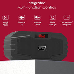 pTron Sonor Lite 5W Wireless Bluetooth 5.0 Speaker with 12Hrs Playtime, Portable Outdoor Speaker with 3.5mm Aux/Micro SD/USB Drive Slots, Built-in Mic, Fully Integrated Music & Call Controls (Black)