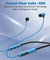 pTron Tangent Pixel ENC Wireless Bluetooth 5.1 Headphones with 30Hrs Playtime, Immersive Audio, Deep Bass, Low Latency Gaming & Music, Type-C Fast Charging, IPX4 Waterproof & Voice Assistance (Blue)