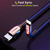 pTron Solero Plus 5.1A Superfast USB Type-C to USB Type-C Charging Cable, 480Mbps Data Sync, Strong & Durable 1.2 m USB Cable for Type-C Devices - (Blue)