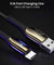 pTron Solero Plus 5.1A Superfast USB Type-C to USB-A 2.0 USB Charging Cable, 480Mbps Data Sync, Strong & Durable 1.2 m USB Cable for Type-C Devices - (Black)