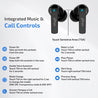 pTron Basspods 992 Active Noise Cancelling (ANC) Bluetooth 5.0 Wireless Headphones with Deep Bass (Black)