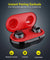 pTron Bassbuds Elite True Wireless Headphones (TWS), Bluetooth 5.0, Hi-Fi Sound with Bass, Passive Noise Cancellation & Mic - (Black & Red)