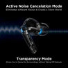 pTron Bassbuds Ultima (ANC) Active Noise Cancellation Bluetooth 5.0 Wireless Headphones with 20Hrs Total Playback with Case, Deep Bass, Touch Control, Voice Assistance & IPX4 Water-Resistance (Blue)