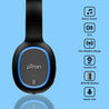 pTron Studio Over-Ear Bluetooth 5.0 Wireless Headphones, Hi-Fi Sound with Deep Bass, 12Hrs Playback, Ergonomic & Lightweight Wireless Headset, Soft Cushions Earpads, Aux Port & Mic - (Blue)