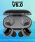 pTron Bassbuds Evo Bluetooth 5.0 Wireless Headphones, Deep Bass, Touch Control Wireless TWS Earbuds, Quick Pairing, Dual HD Mic, Passive Noise Cancelling Earphones with Voice Assistance (Black & Grey)