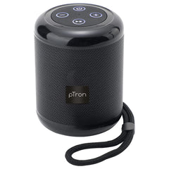 pTron Quinto 5W Wireless Bluetooth 5.0 Speaker with Dynamic Sound, 6Hrs Playtime, Mini Outdoor Speaker with 3.5mm Aux/Micro SD/USB Drive Slots, Built-in Mic, Full Music & Call Controls (Black)