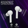 pTron Bassbuds Lite V2 Bluetooth 5.1 Wireless Headphone, IPX4 Water Resistant, Passive Noise Cancellation & Voice Assistant (White)