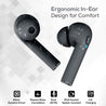 pTron Bassbuds Vista in-Ear True Wireless Bluetooth 5.1 Headphones with Free 5W Wireless Charger, Deep Bass, IPX4 Water/Sweat Resistant,Passive Noise Cancelling Earphones with Built-in HD Mic-(Gray)