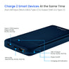 pTron Dynamo Pro 10000mAh 18W QC3.0 PD Power Bank, Made in India, Fast Charge, Type-C & Micro USB Input Ports, with 18W Type C Mini Cable for Smartphones & Other Smart Device - (Blue)