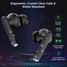pTron Bassbuds Pixel True Wireless Bluetooth 5.1 Headphones,Deep Bass, Passive Noise Cancellation & Dual HD Mic (Black)