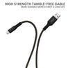 pTron Solero 3.1A USB Type-C to USB-A 2.0 USB Fast Charging Cable, 480Mbps Data Sync, Strong & Durable 1 m USB Cable for Type-C Devices - (Black)