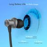pTron Bassfest Plus Magnetic in-Ear Bluetooth 5.0 Wireless Headphones, Stereo Sound with Bass, IPX4 Water & Sweat Resistant, Voice Assistance, Ergonomic & Lightweight, Built-in Mic - (Black & Grey)