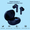 pTron Bassbuds Ultima (ANC) Active Noise Cancellation Bluetooth 5.0 Wireless Headphones with 20Hrs Total Playback with Case, Deep Bass, Touch Control, Voice Assistance & IPX4 Water-Resistance (Blue)