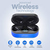 pTron Bassbuds Plus In-Ear True Wireless Stereo Headphones (TWS) with Mic - (Blue & Black)