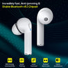pTron Bassbuds Vista In-Ear True Wireless Bluetooth 5.1 Headphones with Free 5W Wireless Charger, Deep Bass, IPX4 Water/Sweat Resistant, Passive Noise Cancelling Earphone with Built-in HD Mic- (White)