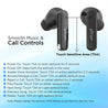 pTron Bassbuds Duo New Bluetooth 5.1 Wireless Headphones with Stereo Audio, Passive Noise Cancellation & Voice Assistant (Black)