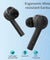 pTron Bassbuds Lite V2 Bluetooth 5.1 Wireless Headphone, IPX4 Water Resistant, Passive Noise Cancellation & Voice Assistant (Black)