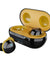pTron Bassbuds Elite True Wireless Headphones (TWS), Bluetooth 5.0, Hi-Fi Sound with Bass, Auto Pairing, Passive Noise Cancellation, Voice Assistance, 12Hrs Playtime with Case & Mic - (Black & Yellow)