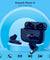 pTron Bassbuds Duo New Bluetooth 5.1 Wireless Headphone with Stereo Audio, Touch Control TWS, Dual HD Mic, Type-C Fast Charging, IPX4 Water-Resistant, Passive Noise Cancelling & Voice Assistant (Blue)