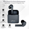 pTron Bassbuds Vista in-Ear True Wireless Bluetooth 5.1 Headphones with Free 5W Wireless Charger, Deep Bass, IPX4 Water/Sweat Resistant,Passive Noise Cancelling Earphones with Built-in HD Mic-(Gray)