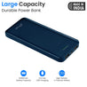 pTron Dynamo Lite 10000mAh Li-Polymer Power Bank, Made in India, 10W 2.1A Fast Charging Power Bank for Smartphones & Dual USB Ports, Type C & Micro USB Input, Safe & Reliable - (Blue)
