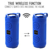 pTron Quinto Evo 8W Wireless Bluetooth 5.0 Speaker with 12Hrs Playtime, Outdoor Speaker with 3.5mm Aux/Micro SD Card/USB Drive Slots, Built-in Mic, Fully Integrated Music & Call Controls (Blue)