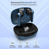pTron Basspods 281 In-Ear True Wireless Stereo Bluetooth Earbuds (Black/Blue)