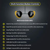 pTron Bassbuds Elite True Wireless Headphones (TWS), Bluetooth 5.0, Hi-Fi Sound with Bass, Auto Pairing, Passive Noise Cancellation, Voice Assistance, 12Hrs Playtime with Case & Mic - (Black & Yellow)