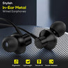 pTron Pride Lite HBE (High Bass Earphones) in-Ear Wired Headphones with in-line Mic, 10mm Powerful Driver for Stereo Audio, Noise Cancelling Headset with 1.2m Tangle-Free Cable & 3.5mm Aux - (Black)