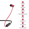pTron Avento Classic Bluetooth 5.0 Wireless Earphones with Deep Bass & Voice Assistance (Black/Red)