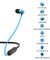 pTron Avento Classic Bluetooth 5.0 Wireless Earphones with Deep Bass & Voice Assistance (Black/Blue)
