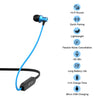 pTron Avento Classic Bluetooth 5.0 Wireless Earphones with Deep Bass & Voice Assistance (Black/Blue)
