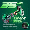 pTron Bassbuds Epic Earbuds with Game Mode, 40ms Latency, 35h Playtime, Touch Control Bluetooth Headset  (Black, In the Ear)